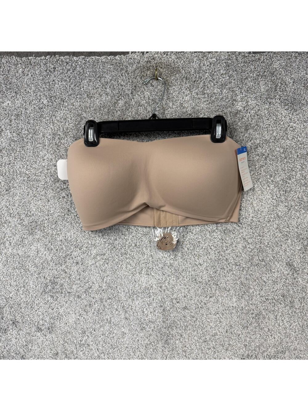 Warner's Bra Womens XL Easy Does It Tan Strapless Wireless Lightly Lined NWT
